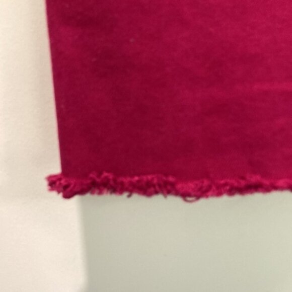 TOPSHOP Moto Dark Pink Jean Denim Skirt 4 - Picture 5 of 10